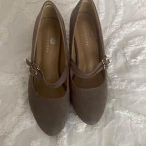 Grey Suede Mary Jane’s. Size 8